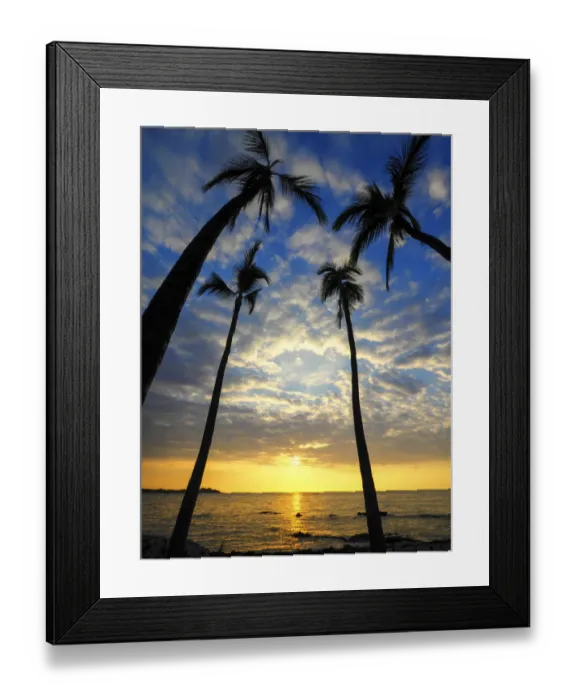 Framed Print : USA, Hawaii, Big Island. Sun setting on Anaehoomalu Bay Framed Print : USA, Hawaii, Big Island. Sun setting on Anaehoomalu Bay