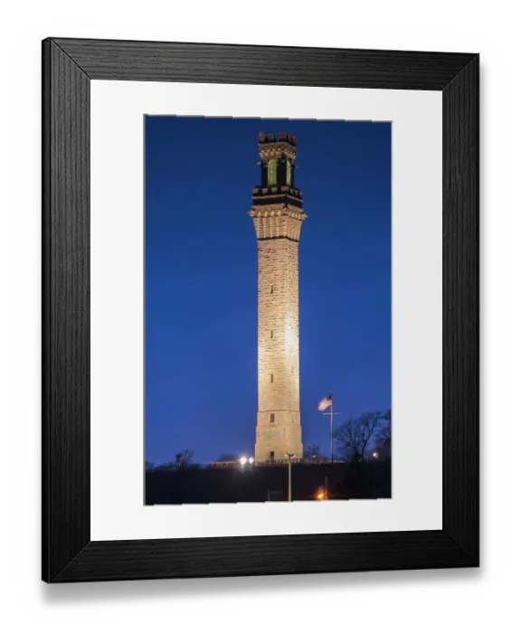 Framed Print : USA, Massachusetts, Cape Cod, Provincetown Monument at dusk Framed Print : USA, Massachusetts, Cape Cod, Provincetown Monument at dusk
