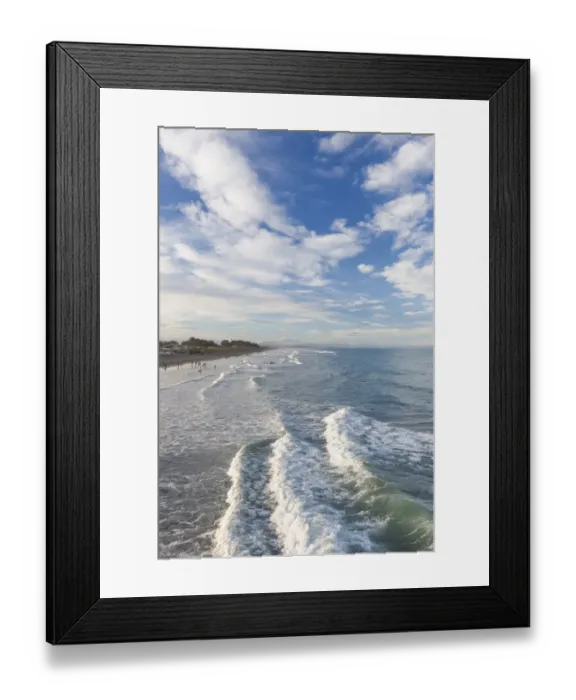 Framed Print : New Zealand, South Island, Christchurch-New Brighton, New Brighton Beach Framed Print : New Zealand, South Island, Christchurch-New Brighton, New Brighton Beach