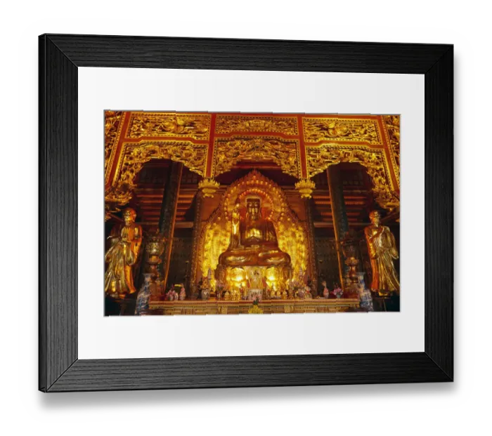 Framed Print : Giant golden Buddha, Bai Dinh Buddist Temple Complex, near Ninh Binh, Vietnam Framed Print : Giant golden Buddha, Bai Dinh Buddist Temple Complex, near Ninh Binh, Vietnam