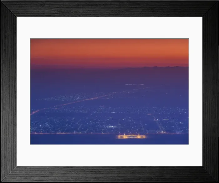 Framed Print : UAE, Al Ain, Jabel Hafeet, Al Ains mountain, 1240 meters high, elevated city view