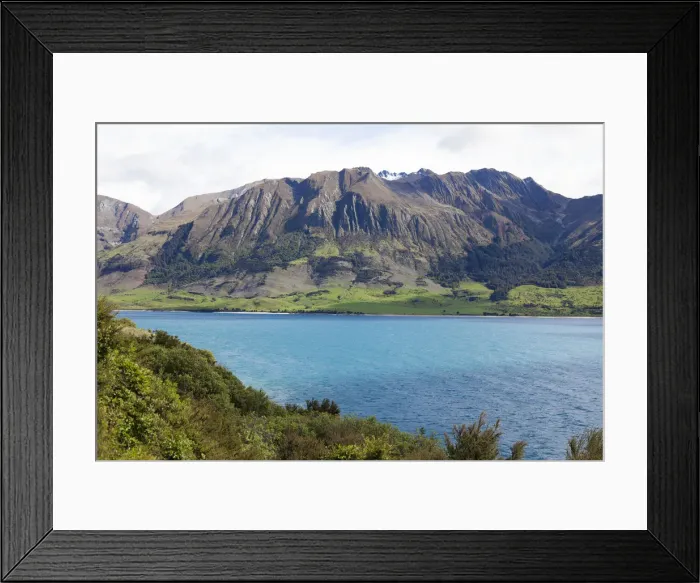 Framed Print : South Island, lake landscape