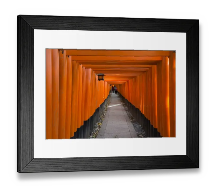 Framed Print : Senbon Torii (thousands of Torii gates) in Fushimi Inari Shrine, Kyoto, Japan