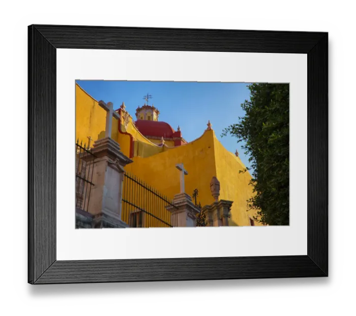 Framed Print : North America; Mexico; Ganajuanto; Basilica Coelgiata de Nuestra with its colorful Framed Print : North America; Mexico; Ganajuanto; Basilica Coelgiata de Nuestra with its colorful