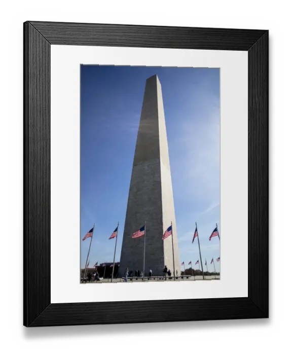 Framed Print : USA, Washington, DC, Flags Waving Around the Washington Monument Framed Print : USA, Washington, DC, Flags Waving Around the Washington Monument