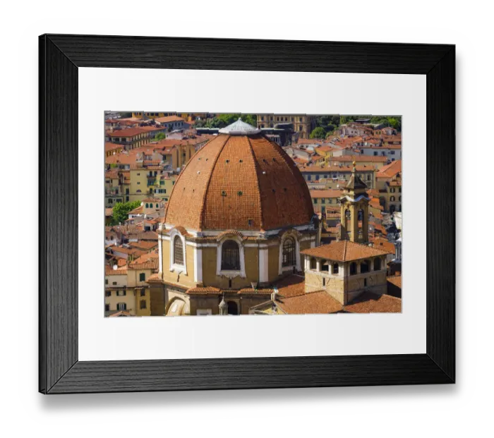 Framed Print : The Basilica di San Lorenzo red tiled dome, Florence, Tuscany, Italy Framed Print : The Basilica di San Lorenzo red tiled dome, Florence, Tuscany, Italy