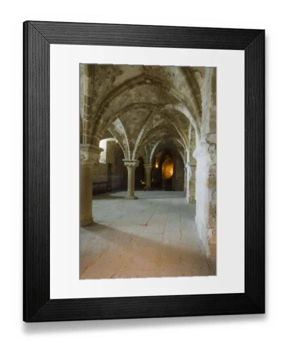 Framed Print : Abbey interior, Mont Saint-Michel monastery, Normandy, France Framed Print : Abbey interior, Mont Saint-Michel monastery, Normandy, France
