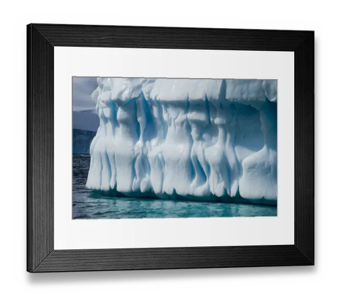 Framed Print : Antarctica, Gerlach Strait, blue ice formation Framed Print : Antarctica, Gerlach Strait, blue ice formation