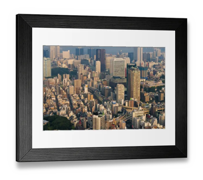 Framed Print : High rises in the downtown, Tokyo, Japan Framed Print : High rises in the downtown, Tokyo, Japan