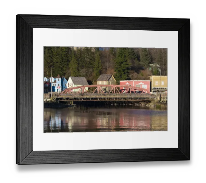 Framed Print : US, AK, Ketchikan. Historic Creek Street red light district and historic town buildings Stedman St Framed Print : US, AK, Ketchikan. Historic Creek Street red light district and historic town buildings Stedman St