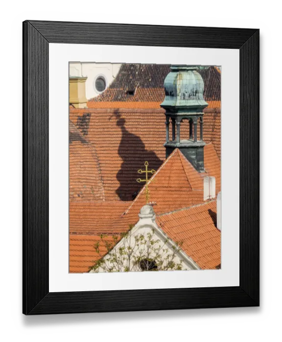 Framed Print : Europe, Czech Republic, Prague. Prague rooftops as seen from above Framed Print : Europe, Czech Republic, Prague. Prague rooftops as seen from above