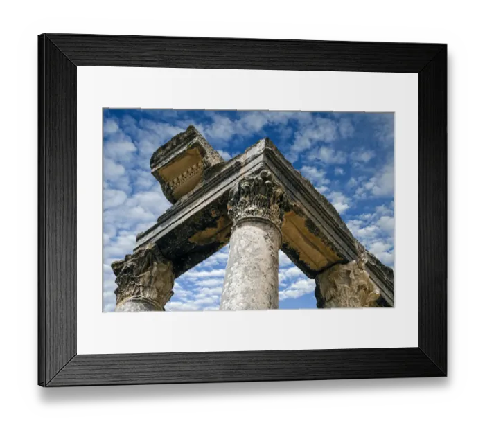 Framed Print : Roman Ruins Temple of Juno Caelestis, 3rd Century b. C. Dougga Archaeological Site Framed Print : Roman Ruins Temple of Juno Caelestis, 3rd Century b. C. Dougga Archaeological Site