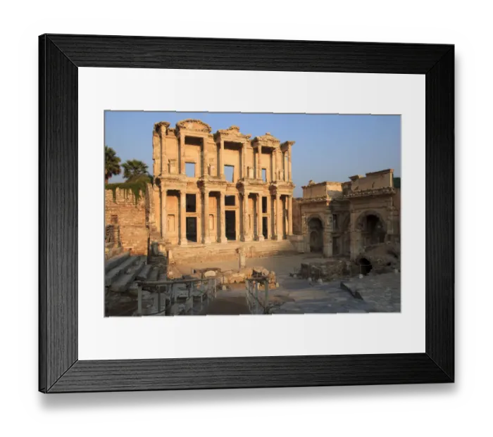 Framed Print : Turkey, Izmir Province, Selcuk, ancient city Ephesus, ancient world center of travel