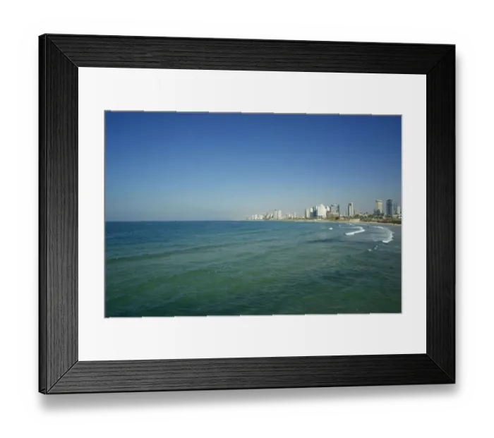 Framed Print : Israel, Tel Aviv: along the coastline, beach