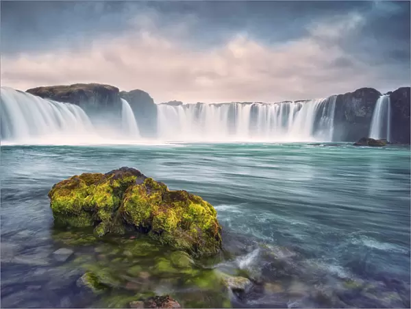 Iceland, Godafoss. Waterfall at sunrise. Credit as: Dennis Kirkland  /  Jaynes Galllery