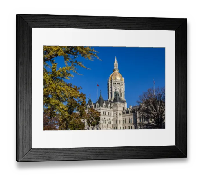Framed Print : USA, Connecticut, Hartford of Connecticut State Capitol