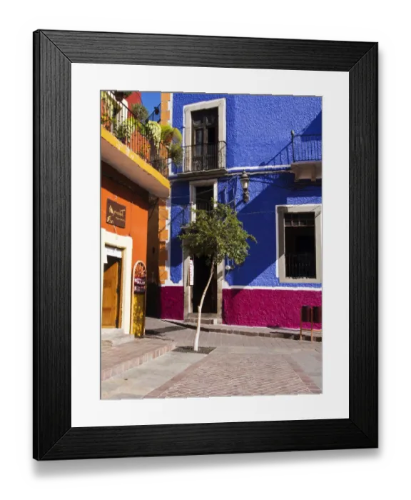 Framed Print : North America; Mexico; Ganajuanto; Colorful Back Alley of Guanajuato Mexico Framed Print : North America; Mexico; Ganajuanto; Colorful Back Alley of Guanajuato Mexico