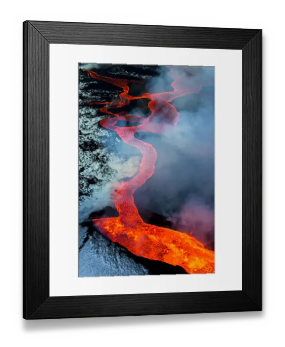 Framed Print : 2014 eruption of BarA'arbunga, Iceland Framed Print : 2014 eruption of BarA'arbunga, Iceland