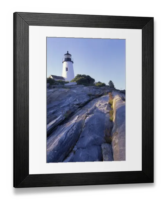 Framed Print : Pemaquid Point Lighthouse, Bristol, Maine on rocky point Framed Print : Pemaquid Point Lighthouse, Bristol, Maine on rocky point