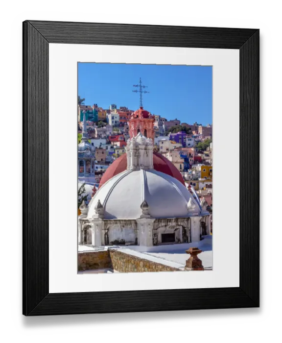 Framed Print : Colored Houses Iglesia de San Roque San Roque Church Market Mercado Hidalgo Guanajuato Framed Print : Colored Houses Iglesia de San Roque San Roque Church Market Mercado Hidalgo Guanajuato