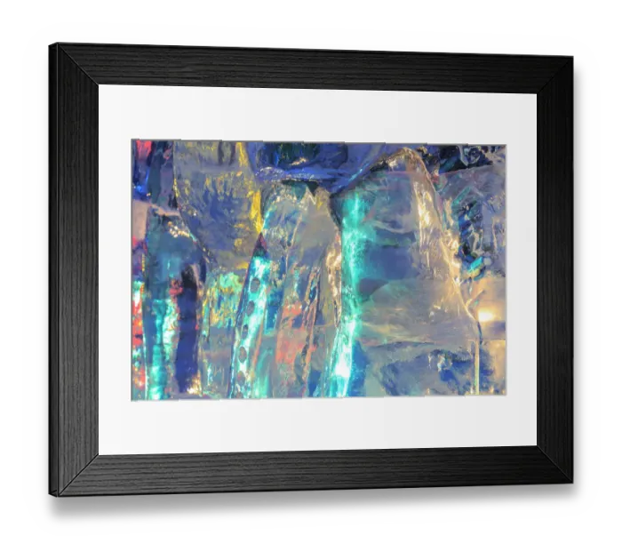 Framed Print : color, patterns and textures of ice blocks near Fairbanks, Alaska, USA Framed Print : color, patterns and textures of ice blocks near Fairbanks, Alaska, USA