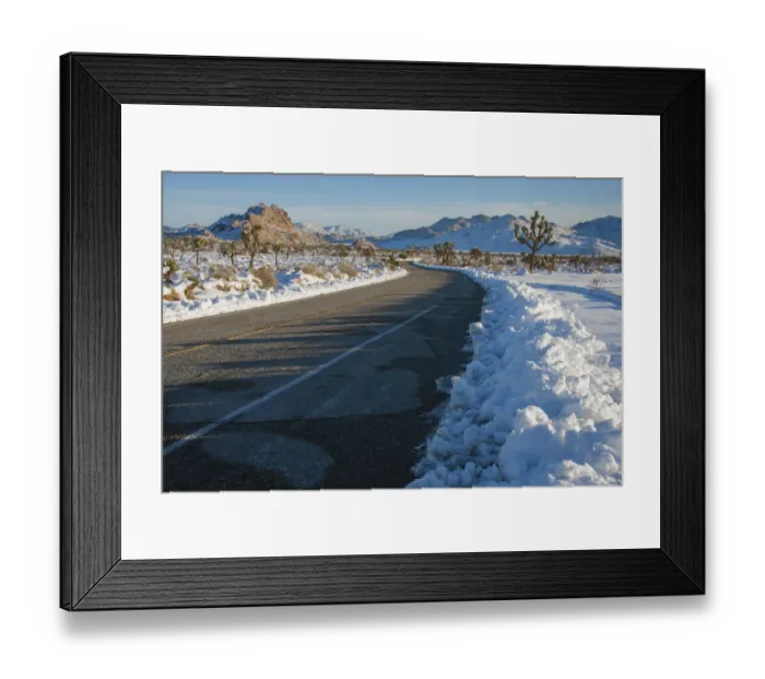 Framed Print : Snow in the high desert, California Framed Print : Snow in the high desert, California