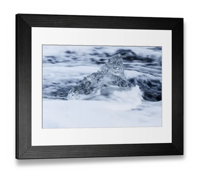 Framed Print : Europe, Iceland, Southwest Iceland, Skaftafell National Park, Vatnajokull Glacier, Jokulsarlon