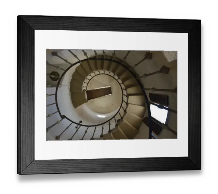 Framed Print : USA, California, Death Valley National Park, Spiral staircase at Scottys Castle Framed Print : USA, California, Death Valley National Park, Spiral staircase at Scottys Castle