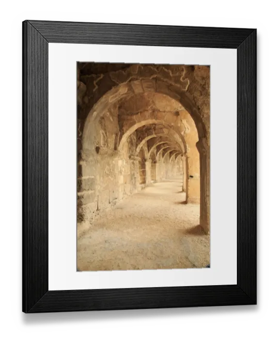 Framed Print : Turkey, Anatolia, Aspendos, second century Roman theatre, built by Emperor Marcus Aurelius