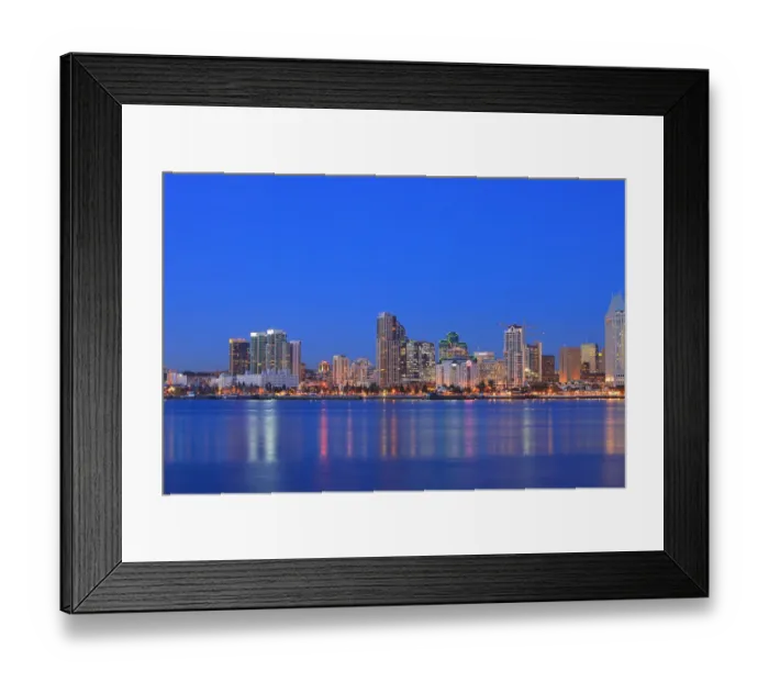 Framed Print : View of San Diego Skyline from Coronado Island, CA, USA Framed Print : View of San Diego Skyline from Coronado Island, CA, USA
