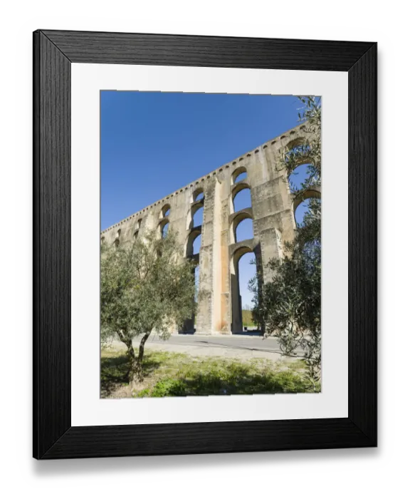 Framed Print : Aqueduto da Amoreira, the aqueduct dating back to the 16th and 17th century Framed Print : Aqueduto da Amoreira, the aqueduct dating back to the 16th and 17th century
