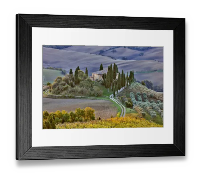 Framed Print : Italy, Tuscany, The Road Home
