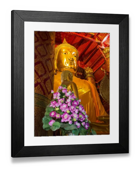 Framed Print : Southeast Asia; Thailand; Ayutthaya; Buddha at Wat Phanan Choeng; Luang Pho Tho Framed Print : Southeast Asia; Thailand; Ayutthaya; Buddha at Wat Phanan Choeng; Luang Pho Tho
