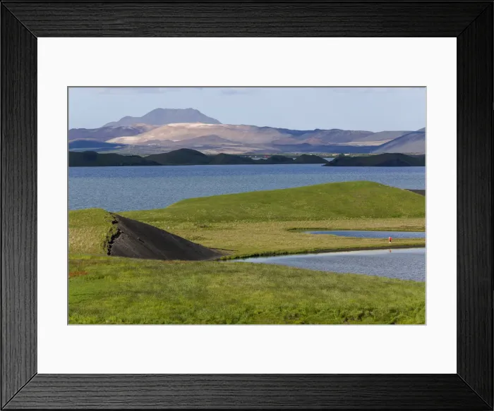 Framed Print : Europe, Iceland, North Iceland, Lake Myvatn Framed Print : Europe, Iceland, North Iceland, Lake Myvatn