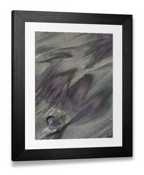 Framed Print : USA, California, Big Sur. Patterns in beach sand Framed Print : USA, California, Big Sur. Patterns in beach sand