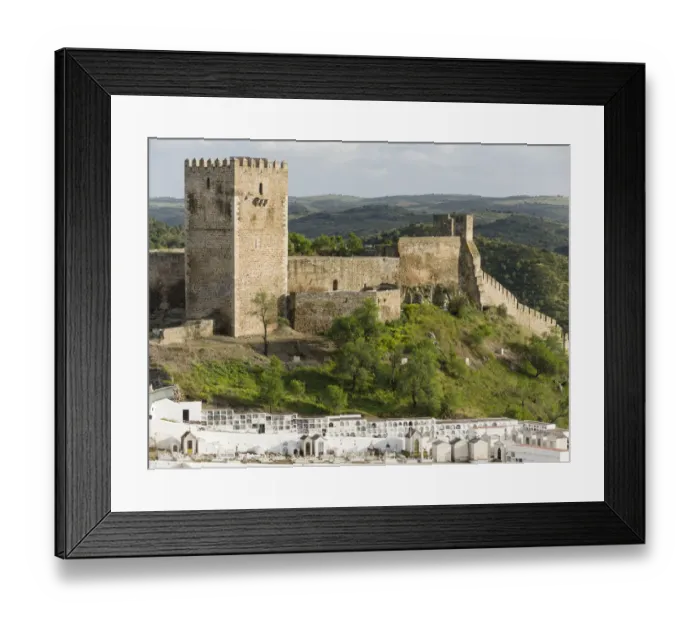 Framed Print : Mertola on the banks of Rio Guadiana in the Alentejo. Europe, Southern Europe, Portugal Framed Print : Mertola on the banks of Rio Guadiana in the Alentejo. Europe, Southern Europe, Portugal