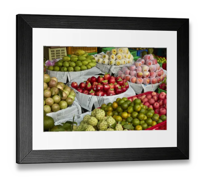 Framed Print : Fruit stall, Dong Ba Market, Hue, Thua Thien-Hue Province, North Central Coast, Vietnam Framed Print : Fruit stall, Dong Ba Market, Hue, Thua Thien-Hue Province, North Central Coast, Vietnam
