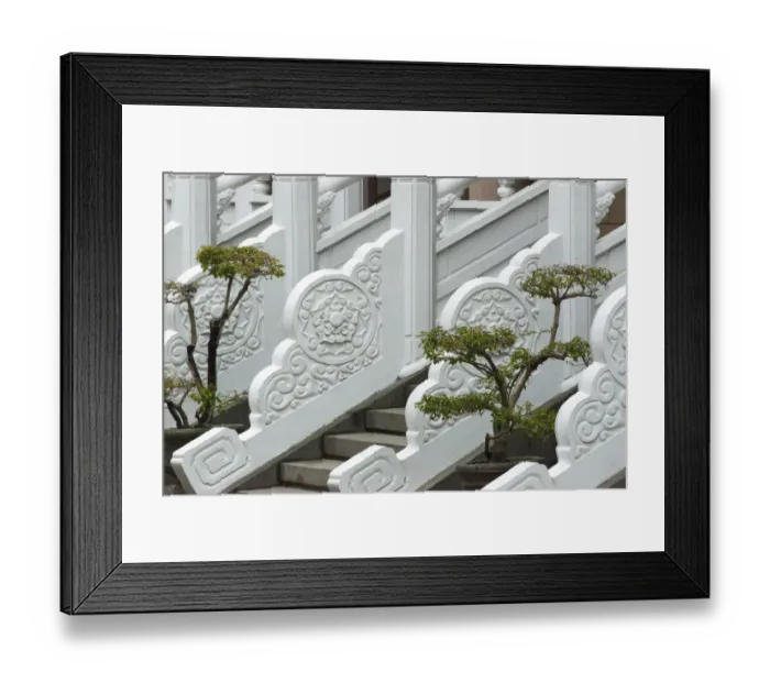 Framed Print : Marble railings in Confucius Temple, Taichung, Taiwan Framed Print : Marble railings in Confucius Temple, Taichung, Taiwan