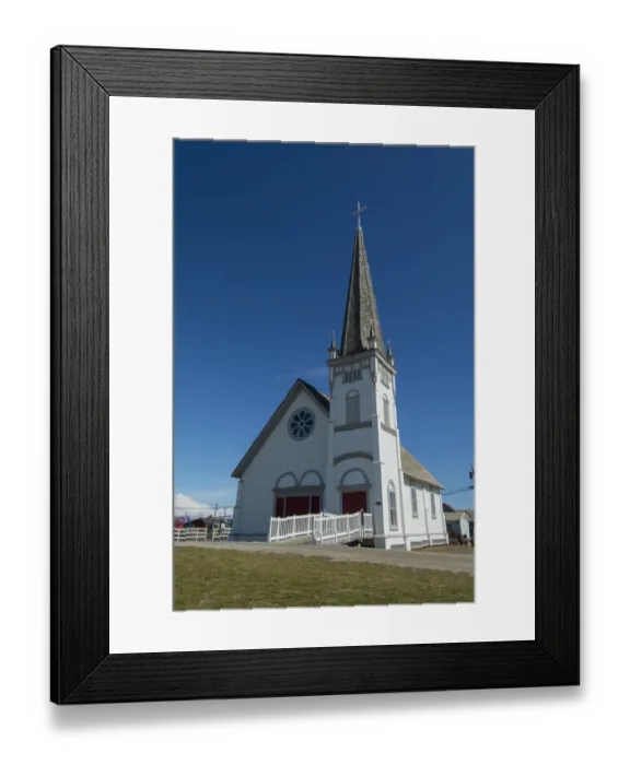 Framed Print : Alaska, Nome. Downtown Nome, Anvil City Square (407 Bering St. ) Old St. Josephs Hall Framed Print : Alaska, Nome. Downtown Nome, Anvil City Square (407 Bering St. ) Old St. Josephs Hall