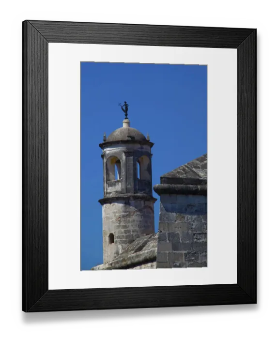 Framed Print : Cuba, Havana, Habana, fort, fortress, tower, watchtower, castle, La Giraldilla, Castillo