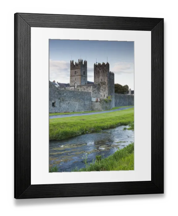 Framed Print : Ireland, County Tipperary, Fethard, town walls, dusk Framed Print : Ireland, County Tipperary, Fethard, town walls, dusk