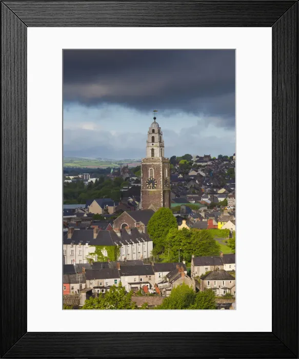 Framed Print : Ireland, County Cork, Cork City, elevated city view with St. Annes Church, dawn Framed Print : Ireland, County Cork, Cork City, elevated city view with St. Annes Church, dawn