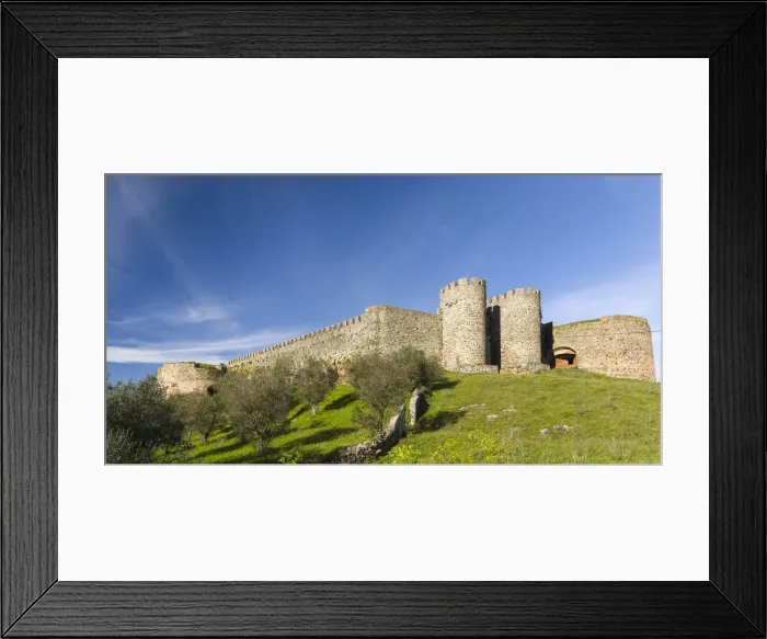 Framed Print : Mountain village and castle Evoramonte in the Alentejo. Europe, Southern Europe Framed Print : Mountain village and castle Evoramonte in the Alentejo. Europe, Southern Europe