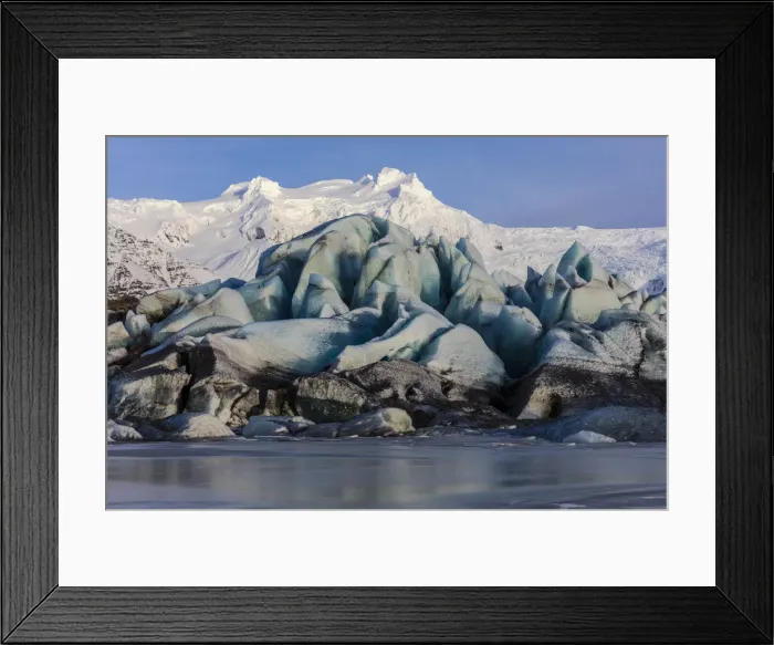 Framed Print : Svinafellsjokull glacier in south Iceland