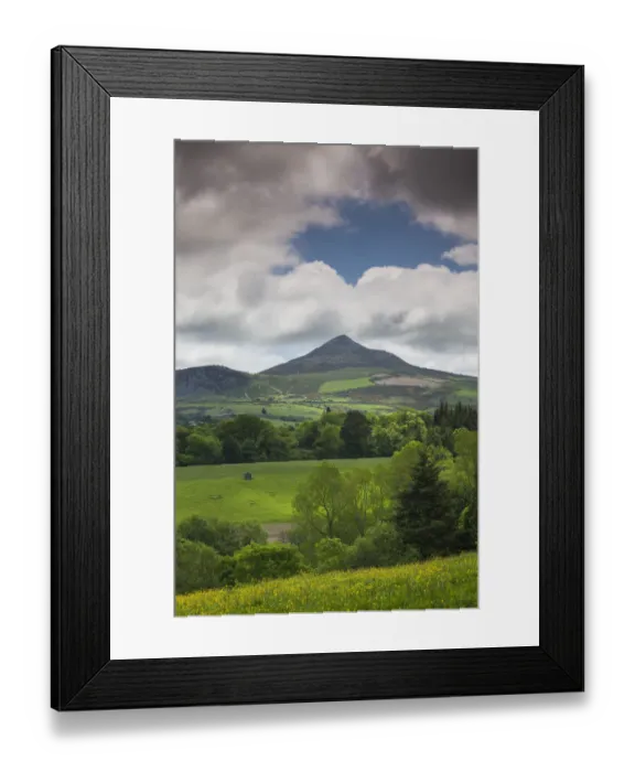 Framed Print : Ireland, County Wicklow, Enniskerry, Powerscourt Estate, landscape with Great Sugarloaf Framed Print : Ireland, County Wicklow, Enniskerry, Powerscourt Estate, landscape with Great Sugarloaf