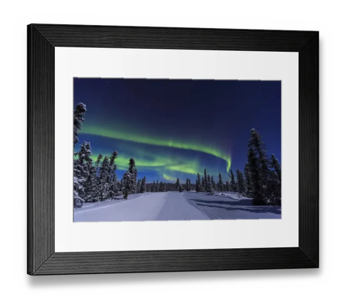 Framed Print : Aurora borealis, Northern Lights near Fairbanks, Alaska Framed Print : Aurora borealis, Northern Lights near Fairbanks, Alaska