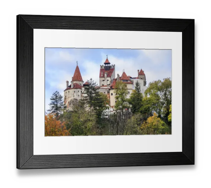 Framed Print : Bran, Romania. Castle Bran, Exterior. Draculas Castle Framed Print : Bran, Romania. Castle Bran, Exterior. Draculas Castle