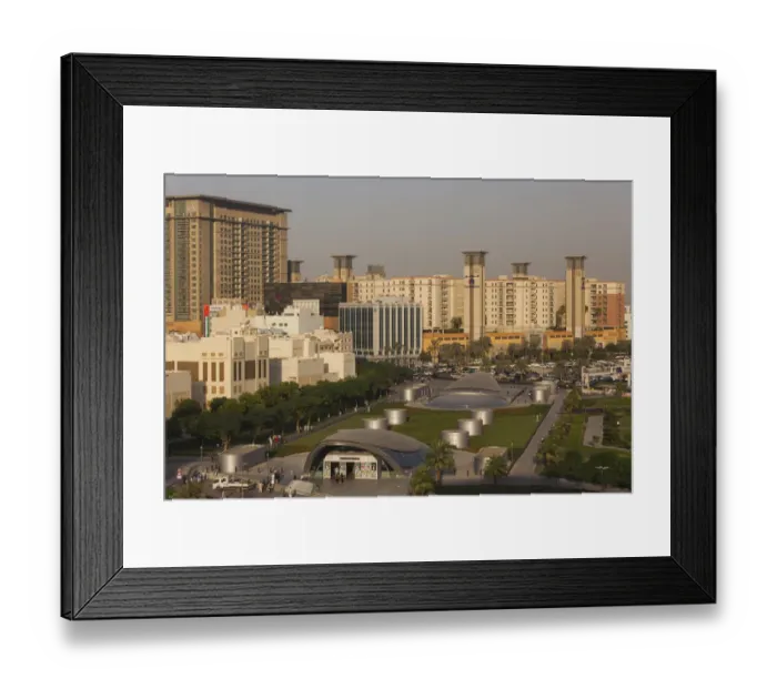Framed Print : UAE, Dubai, Deira, Union Square, elevated view Framed Print : UAE, Dubai, Deira, Union Square, elevated view