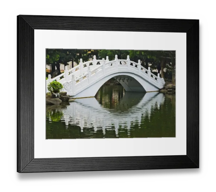 Framed Print : Bridge in Liberty Square (also Freedom Square) garden, Taipei, Taiwan