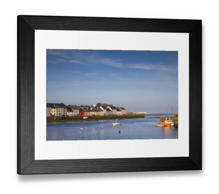 Framed Print : Ireland, County Galway, Galway City, port buidlings of The Claddagh Framed Print : Ireland, County Galway, Galway City, port buidlings of The Claddagh
